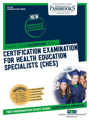 cover image of CERTIFICATION EXAMINATION FOR HEALTH EDUCATION SPECIALISTS (CHES)